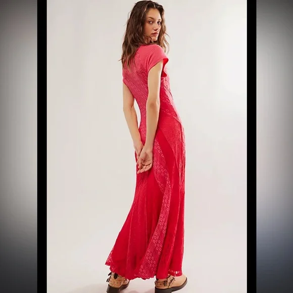 FREE PEOPLE Cypress Lace Maxi NWOT - Picture 3 of 7